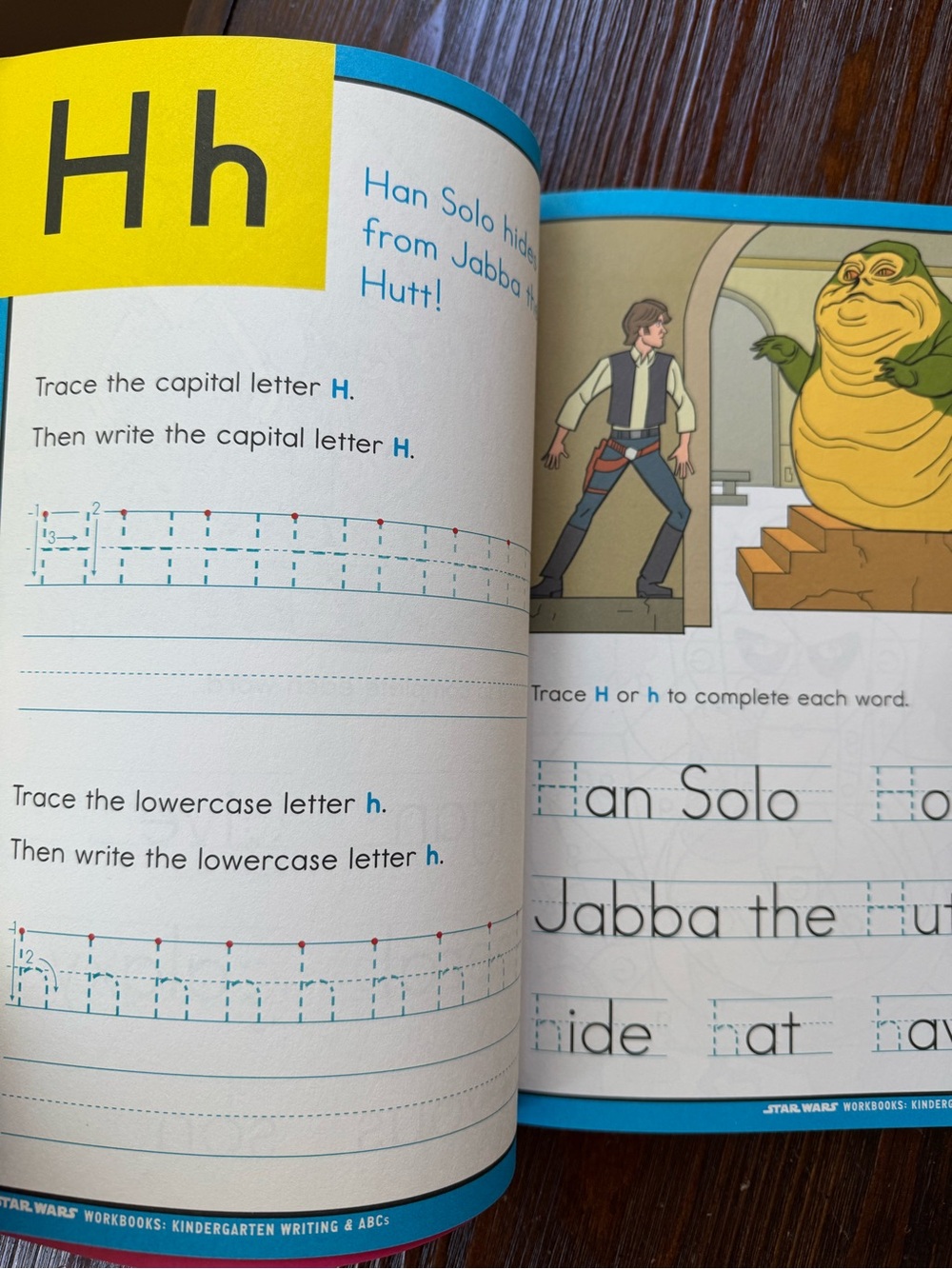 Star Wars Kindergarten workbooks pencils NWOT phonics writing abc learning kids - Picture 7 of 15